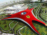 A világ legnagyobb Ferrari logója Abu Dhabiban