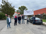 A Tisza Párt tüntetése a közmédia épületénél - 2024. október 5.