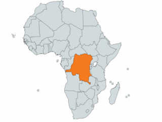 A hatalmas Kongói Demokratikus Köztársaság központi helyzetet foglal el Afrikában
