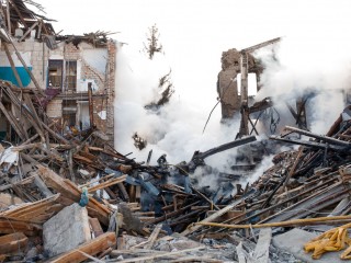Egyes településeket teljesen leromboltak az orosz tüzérségi támadások. Fotó: Depositphotos