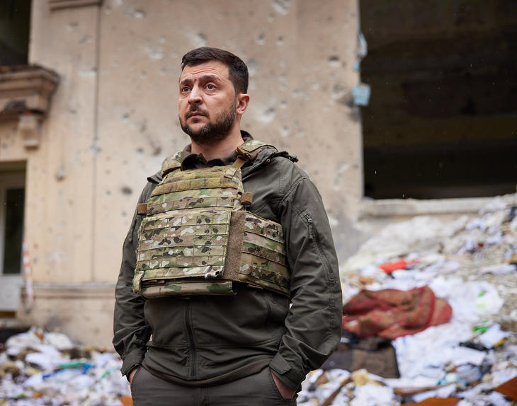 Zelenszkij kész az ellencsapásra. Fotó: MTI-EPA-Ukrán elnöki sajtóhivatal