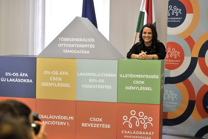 Novák Katalin családokért felelős tárca nélküli miniszter (Fotó: MTI/Kovács Attila)