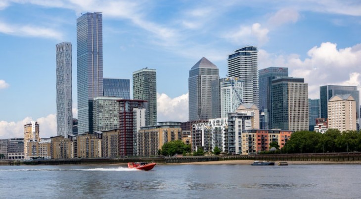 A Canary Warf London emblematikus negyede lett. Fotó: Pixabay