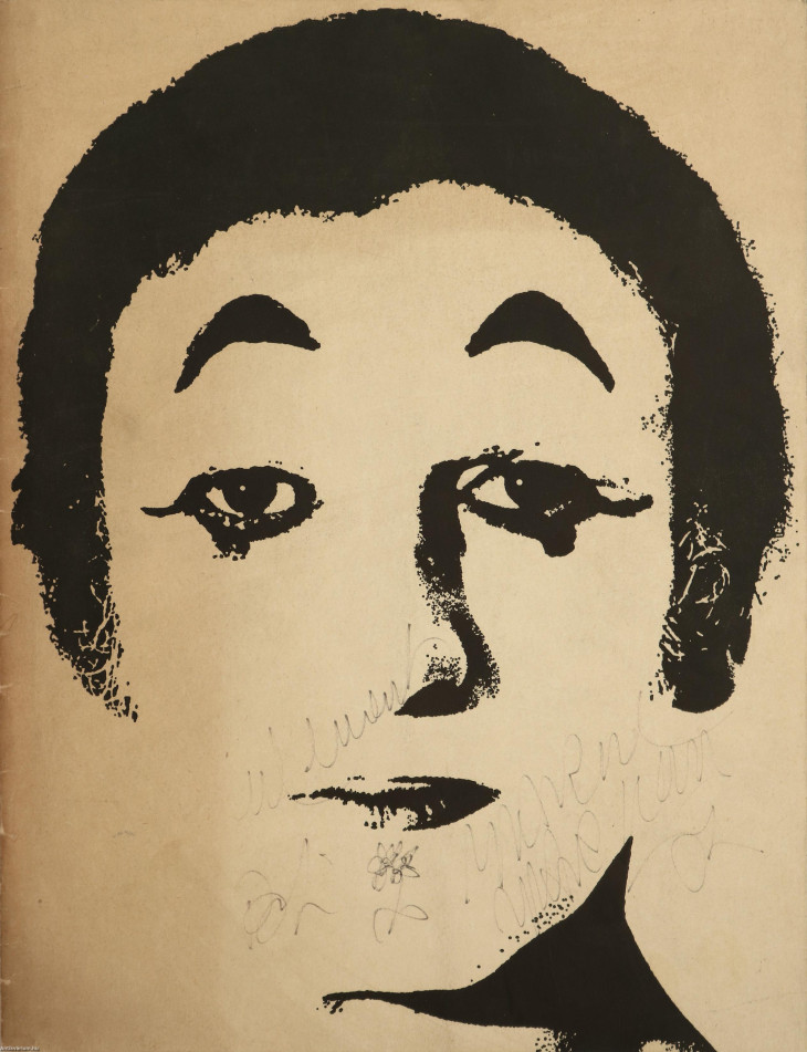 Marcel Marceau dedikációja
