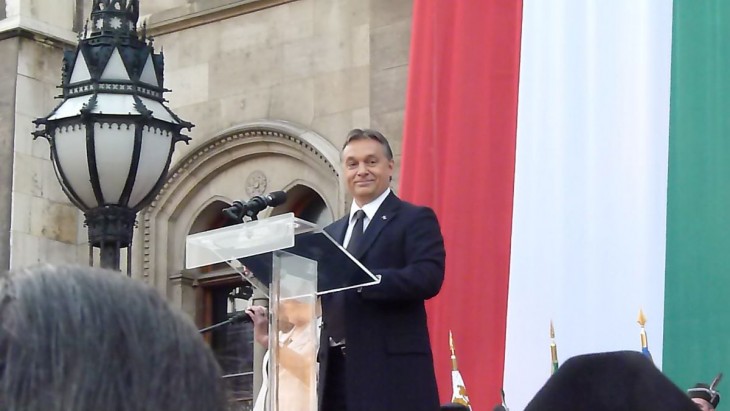 2012. március 15. Orbán Viktor  már itt sem volt elégedett Brüsszellel