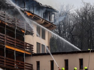 A leégett Silvanus Hotel Fotó: HVG