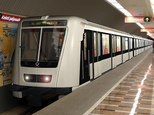 Megérkezett Budapestre az új metrókocsi