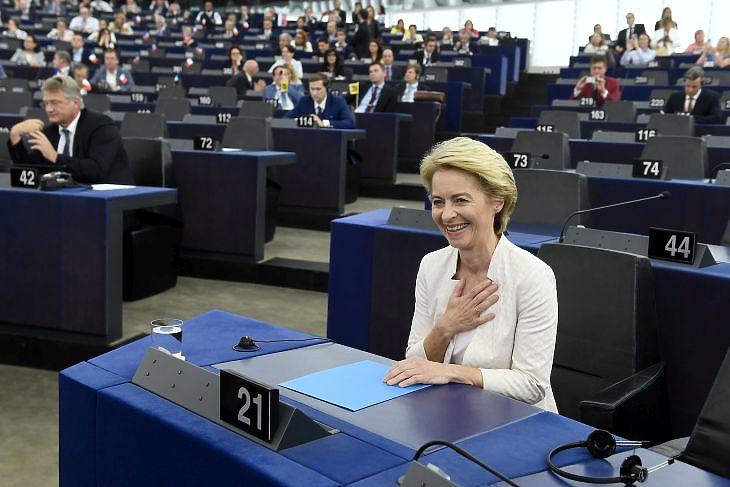 Ursula von der Leyen, az Európai Bizottság elnöke.  MTI/Koszticsák Szilárd