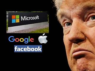 Apple, FB, Google, Microsoft: Tech-óriások indulnak harcba Trump ellen