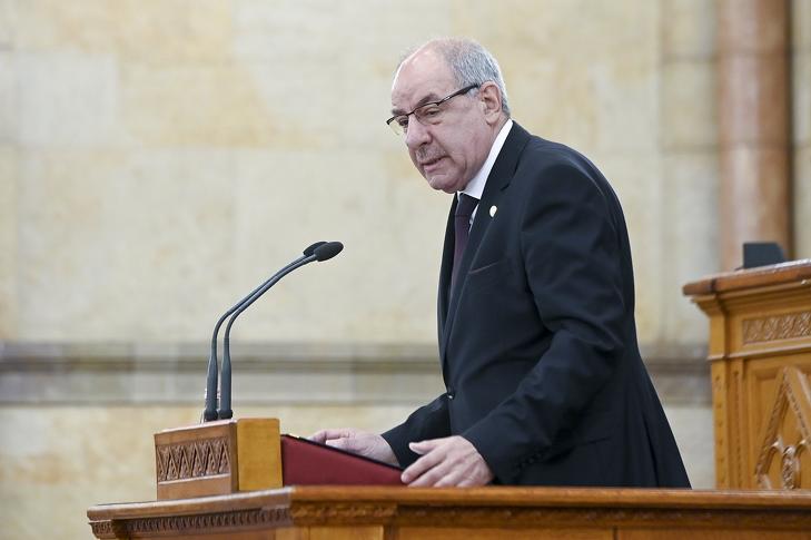 Sulyok Tamás először szólalt meg köztársasági elnökként. Fotó: MTI / Koszticsák Szilárd