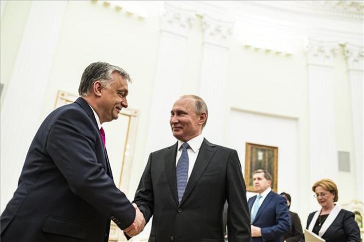 Orbán Viktor és Vlagyimir Putyin. Fotó: MTI