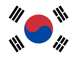 Dél-Korea zászlaja