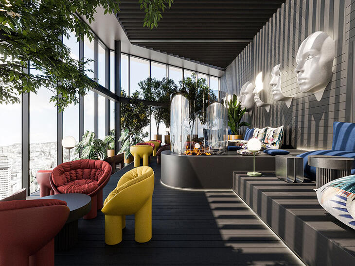 A WING Liberty épületének belső kialakítása is tükrözi a fejlesztő filozófiáját