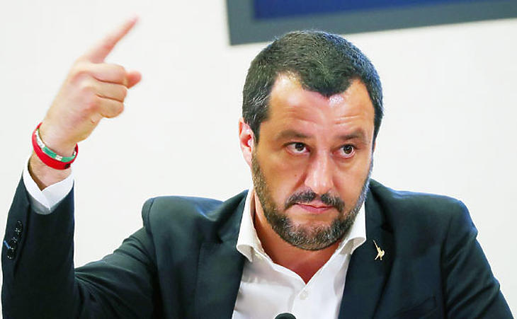 Matteo Salvini olasz miniszterelnök-helyettes. (Fotó: Reuters)