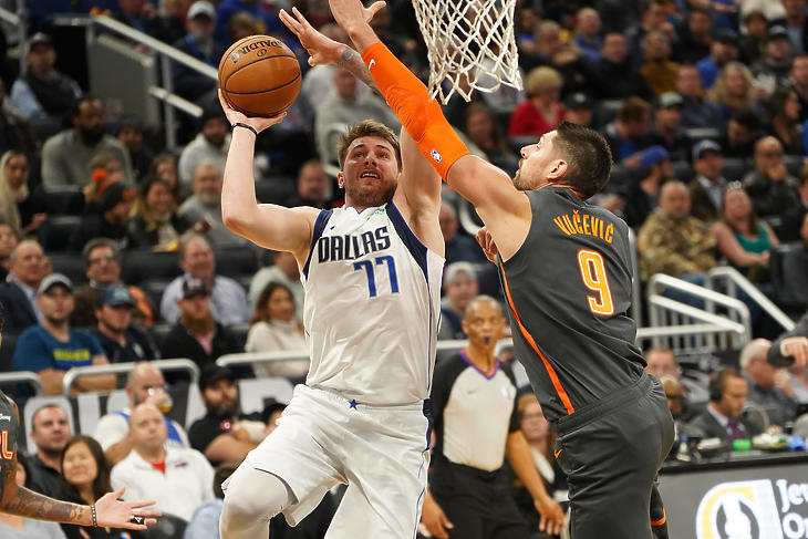 Luka Doncic, az NBA-ban szereplő Dallas Mavericks sztárja. Fotó: depositphotos