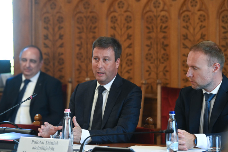 Palotai Dániel a gazdasági bozottsági meghallgatásakor