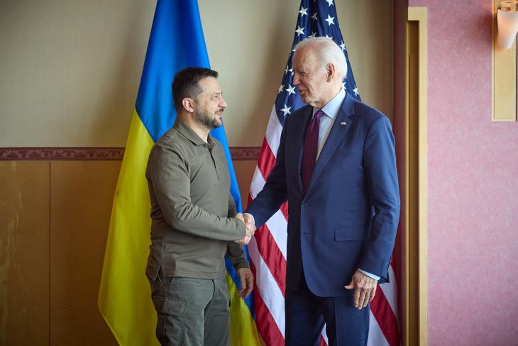 Zelenszkij ezúttal nem személyesen mondott köszönetet Bidennek. Fotó: Facebook/Volodimir Zelenszkij