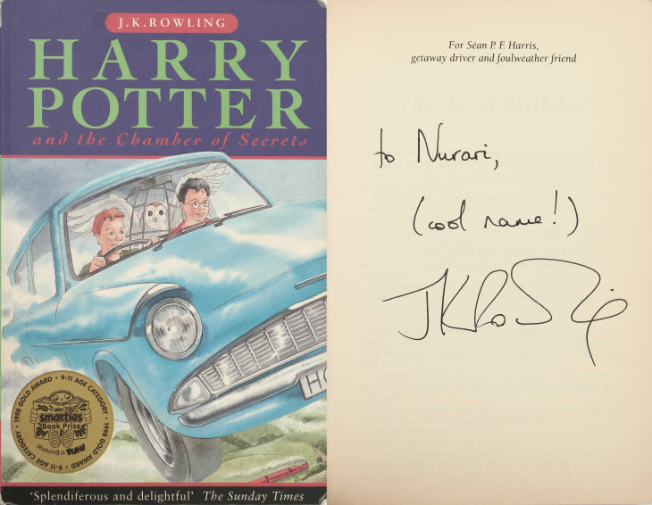 J.K. Rowling aláírása