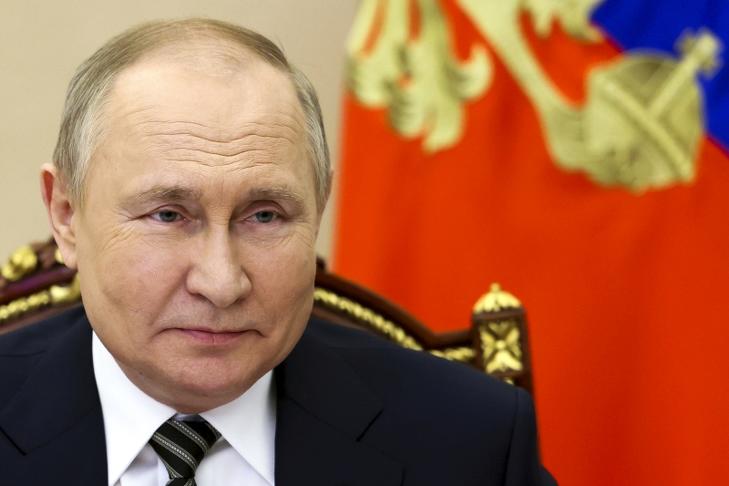 Vlagyimir Putyin orosz elnök. Fotó: MTI/AP/Szputnyik pool/Mihail Mecel 