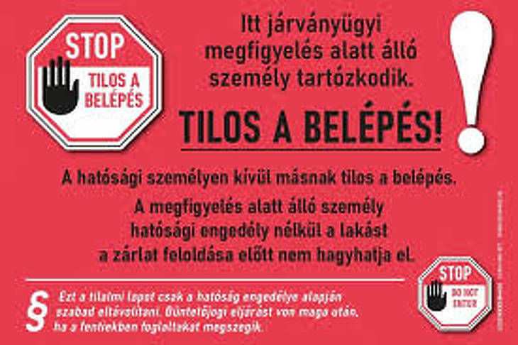 Karanténplakát