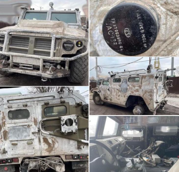 Ezt az orosz katonai járművet tették ártalmatlanná (fotó: UNN)