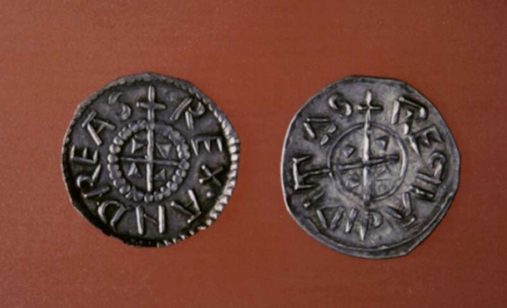I. András király (1046-1060) érme. Fotó: Magyar Nemzeti Múzeum Éremtára/Soós Ferenc 