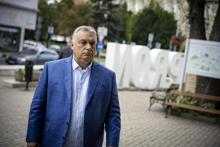 Orbán Viktor Sopronban. Fotó: MTI / Miniszterelnöki Sajtóiroda / Fischer Zoltán