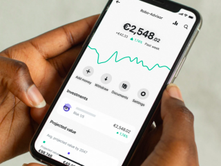 Revolut app működés közben