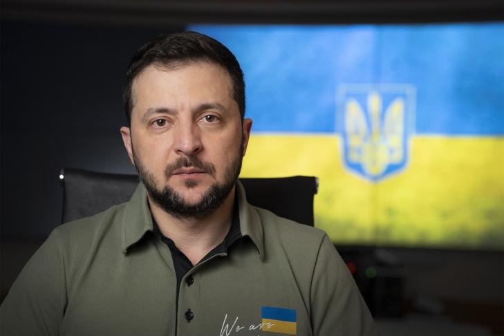 Volodimir Zelenszkij pár hét alatt végig turnézta a fél világot, hogy támogatást szerezzen.  Fotó: president.gov.ua
