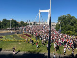A Pride-menet eleje már Budán van, rengetegen vannak