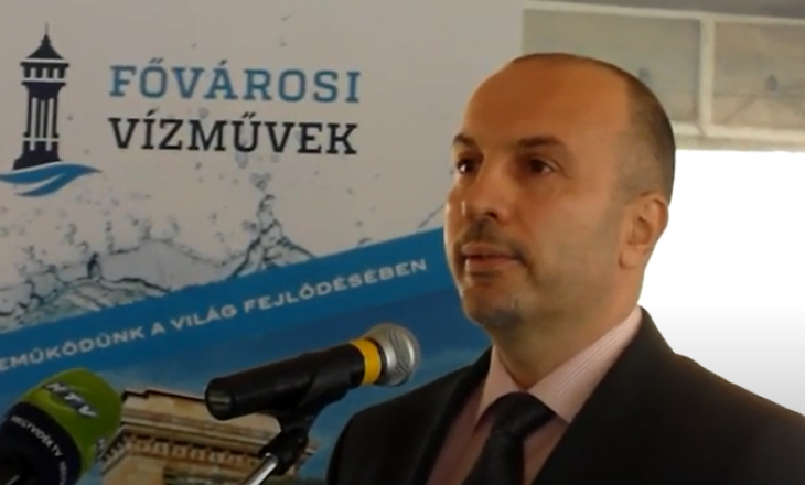 Keszler Ferenc a Fővárosi Vízművek vezérigazgatója a tulajdonosi döntés ellenében a társaság állami tulajdonba adását támogatta. Fotó: Fővárosi Vízművek