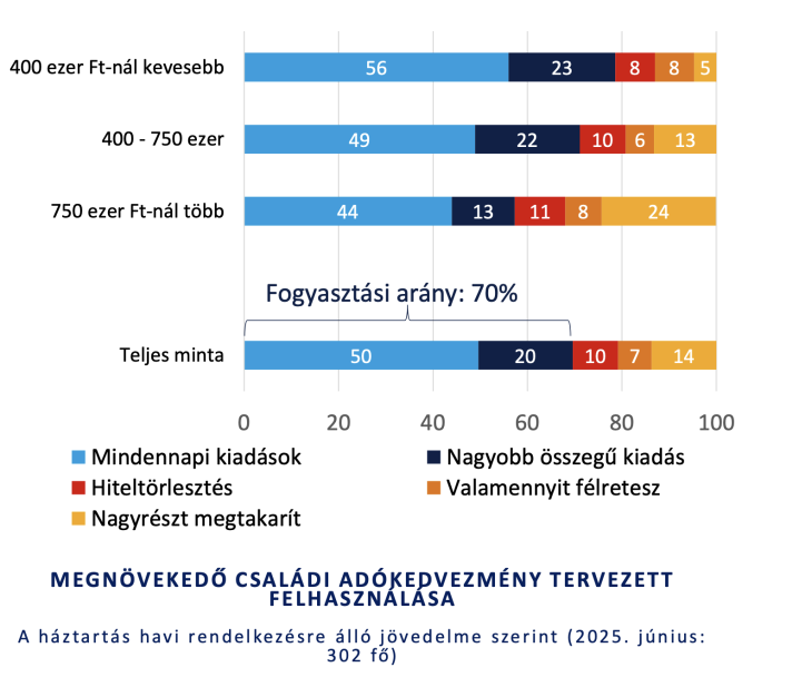 A családi adókedvezményt így tervezik felhasználni a családok