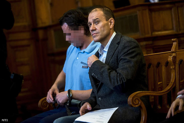 Archív felvétel: a Questor vezér Tarsoly Csaba a Fővárosi Törvényszéken