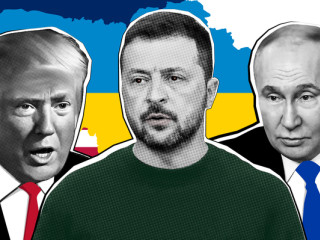 Putyin, Zelenszkij, Trump.