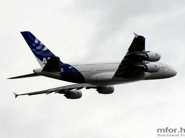 Az Airbus A380-as a levegőben