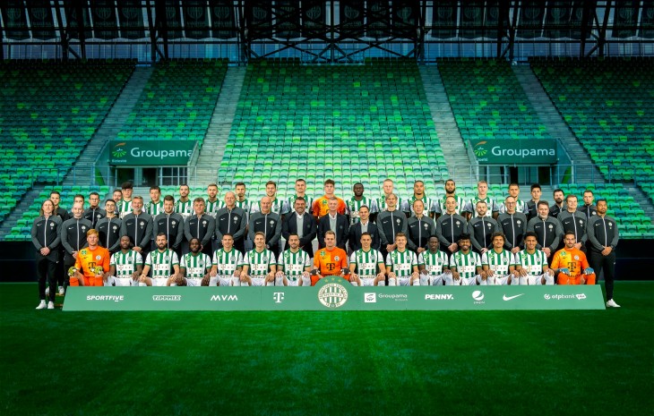 A legfrissebb csapatfotó az FTC férfi felnőtt labdarúgócsapatáról. Fotó: Fradi.hu