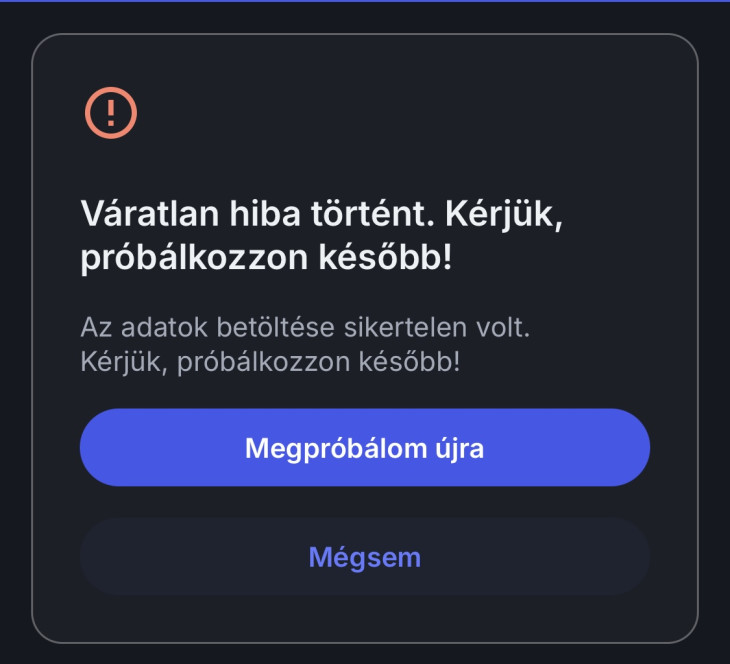Ezzel a hibával találkoznak az EESZT használói.