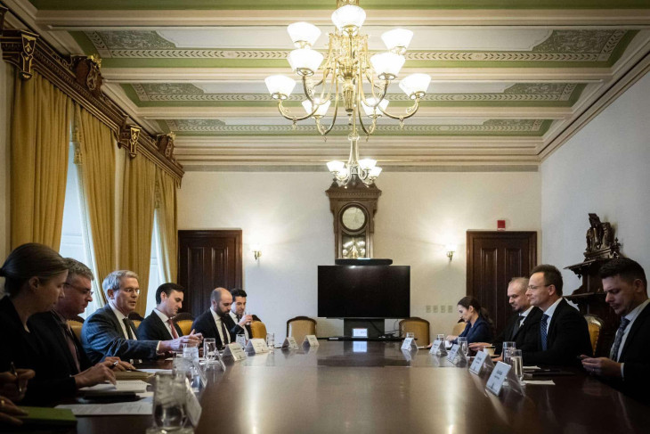 Scott Bessent és Szijjártó Péter tárgyalása Washingtonban, 2025. február 19-én