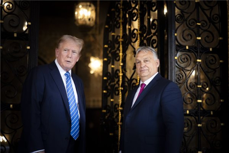 Donald Trump nyakkendője hosszabb Orbán Viktorénál