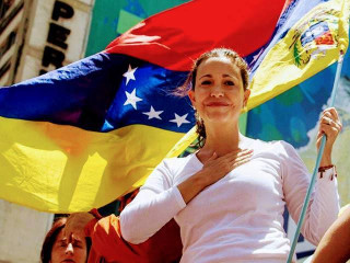 A venezuelai ellenzék vezető politikusa, María Corina Machado