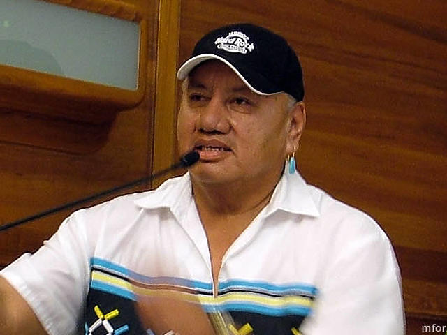 Max Osceola, a szemioli indiánok képviseletében
