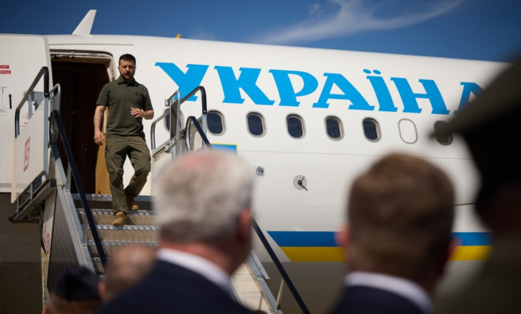 Volodimir Zelenszkij ukrán elnök Varsóba érkezve vendéglátóival sok mindenről megállapodott