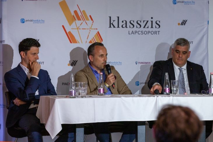 A szakértők balról jobbra: Barta Zsombor, Nagy Iván, Prosits Attila. Fotó: Klasszis Klub/Juhász Gábor