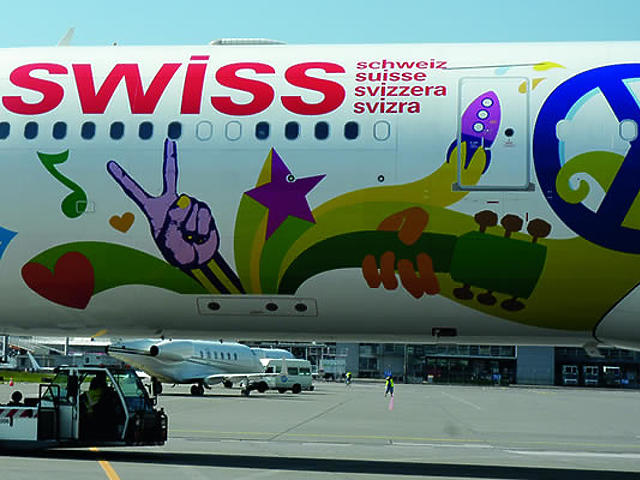 A Swiss Air összemázolt repülője