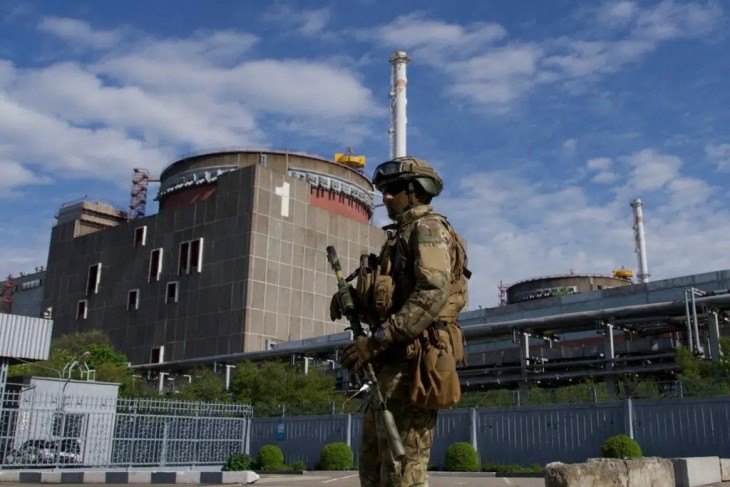 Afront közelében lévő  Zaporizzsjai Atomerőművet az oroszok ellenőrzik