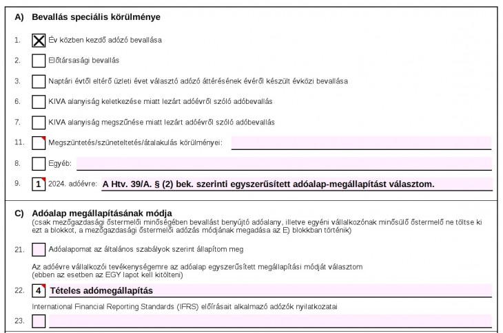 Az év közben kezdő kisvállalkozó így jelentkezhet be az egyszerűsített adóalap-meghatározás hatálya alá