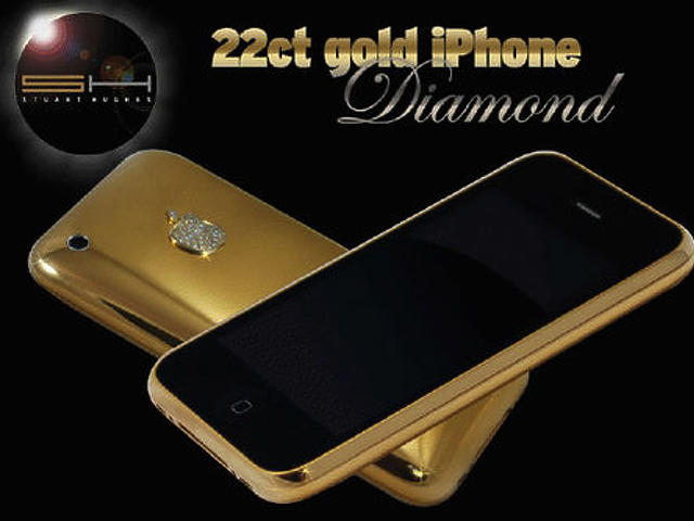 Arany iPhone gyémánt berakással