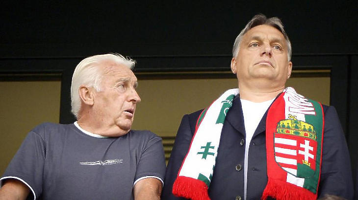 Orbán Győző és fia Fotó: MTI