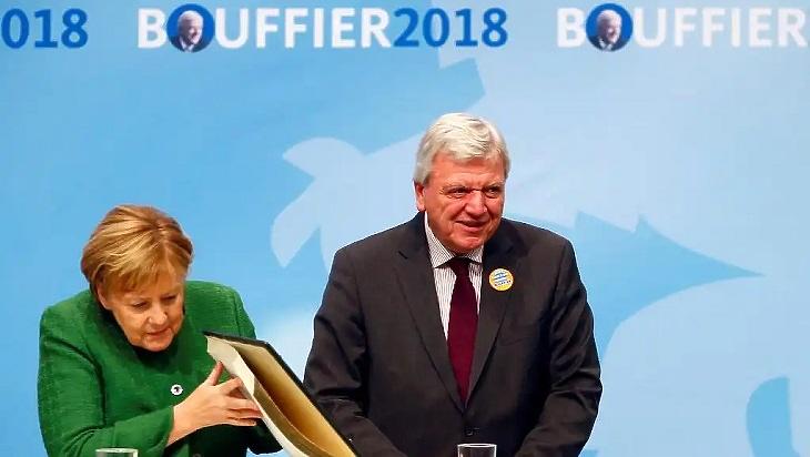 Merkel és Volker Bouffier 