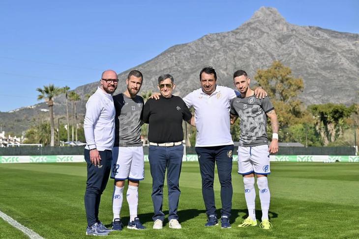 Mészáros Lőrinc a Felcsúti Akadémia marbellai edzőtáborozásán 2024. januárjában